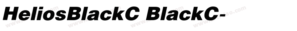 HeliosBlackC BlackC字体转换